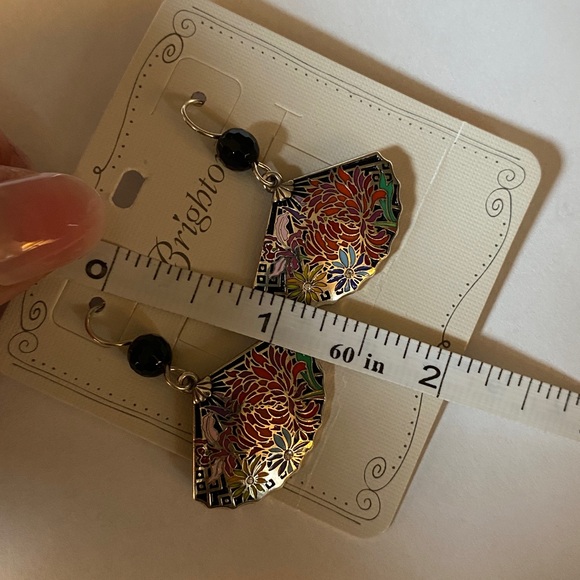 NWT, BRIGHTON “Kyoto In Bloom” Fan Earrings - Picture 7 of 7